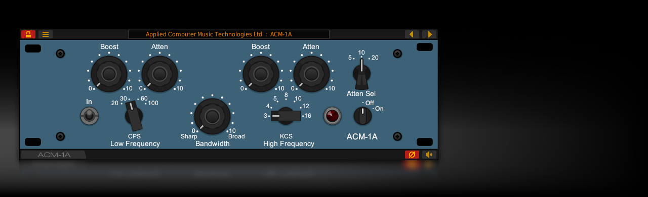 The ACM-1A vintage program EQ plug-in for native Wayland host applications on Linux