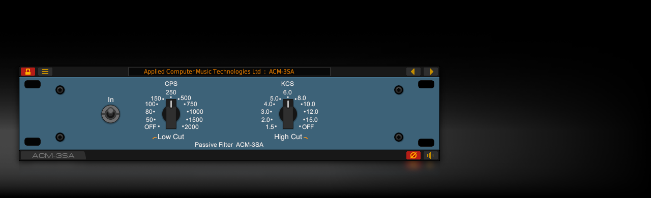 The ACM-3SA passive filter plug-in for native Wayland host applications on Linux