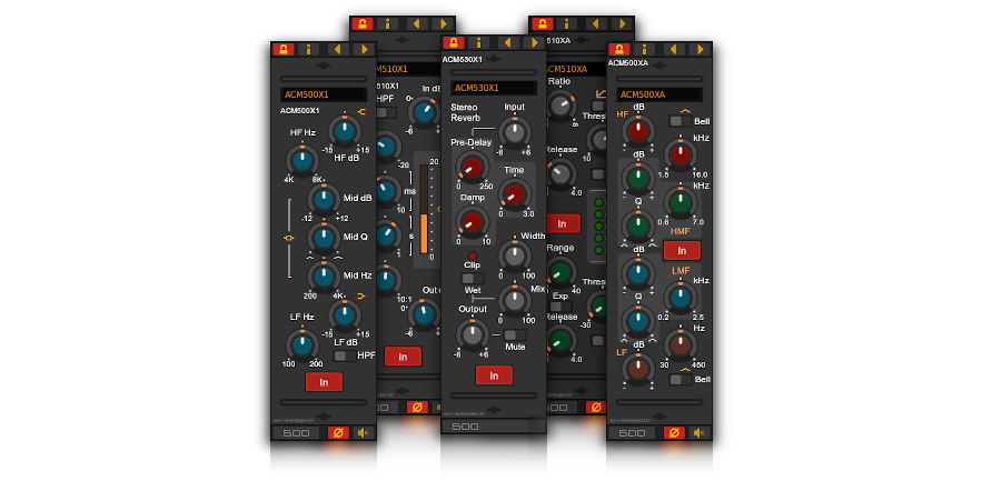 The ACM500X-Series Plug-Ins - Outstanding analogue modelled VST plug-ins for Windows and Linux