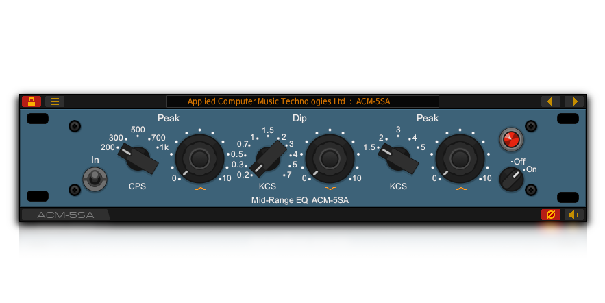 The ACM-5SA mid-range EQ VST plug-in for Windows and Linux